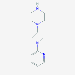 1-[1-(Pyridin-2-yl)azetidin-3-yl]piperazine图片