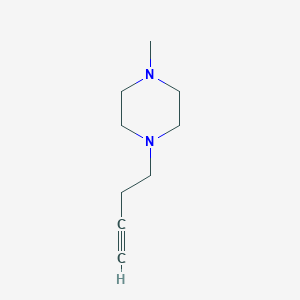 1-(but-3-yn-1-yl)-4-methylpiperazine图片