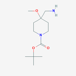 tert-butyl4-(aminomethyl)-4-methoxypiperidine-1-carboxylate图片