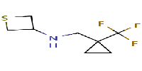N-{[1-(trifluoromethyl)cyclopropyl]methyl}thietan-3-amine图片