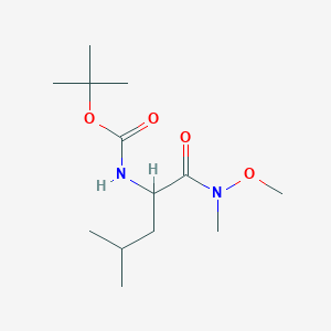 N-?[(1R)?-?1-?[(Methoxymethylamino?)?carbonyl]?-?3-?methylbutyl]?-carbamic Acid 1,?1-?Dimethylethyl Ester图片