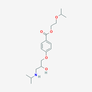 2-?(1-?Methylethoxy)?ethyl ester-4-?[2-?hydroxy-?3-?[(1-?methylethyl)?amino]?propoxy]? benzoic Acid图片