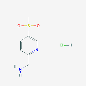 (5-methanesulfonylpyridin-2-yl)methanaminehydrochloride图片