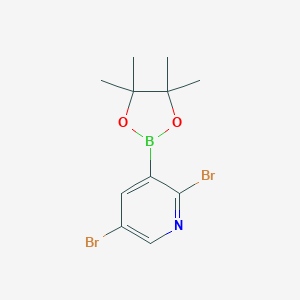 2,5-dibromo-3-(4,4,5,5-tetramethyl-1,3,2-dioxaborolan-2-yl)pyridine图片