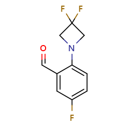 2-(3,3-difluoroazetidin-1-yl)-5-fluorobenzaldehyde图片