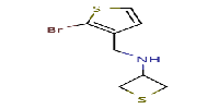 N-[(2-bromothiophen-3-yl)methyl]thietan-3-amine图片