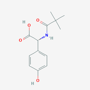 (R)-α-[(2,2-Dimethyl-1-oxopropyl)amino]-4-hydroxybenzeneacetic Acid图片