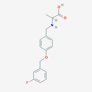 (S)-2-[[4-[(3-Fluorobenzyl)oxy]benzyl]amino]propionic acid图片