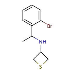N-[1-(2-bromophenyl)ethyl]thietan-3-amine图片