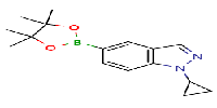 1-cyclopropyl-5-(4,4,5,5-tetramethyl-1,3,2-dioxaborolan-2-yl)-1H-indazole图片