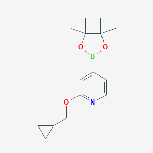 2-(Cyclopropylmethoxy)-4-(4,4,5,5-tetramethyl-1,3,2-dioxaborolan-2-yl)pyridine图片
