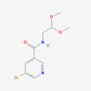 5-bromo-N-(2,2-dimethoxyethyl)pyridine-3-carboxamide图片