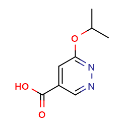 6-(propan-2-yloxy)pyridazine-4-carboxylicacid图片