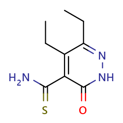 5,6-diethyl-3-oxo-2,3-dihydropyridazine-4-carbothioamide图片