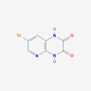 7-Bromopyrido[2,3-b]pyrazine-2,3(1h,4h)-dione图片