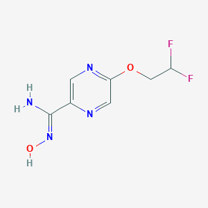 5-(2,2-difluoroethoxy)-N'-hydroxypyrazine-2-carboximidamide图片