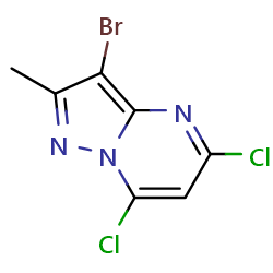 3-bromo-5,7-dichloro-2-methyl-pyrazolo[1,5-a]pyrimidine图片