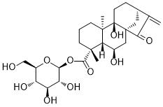 ent-6α,9α-Dihydroxy-15-oxokaur-16-en-19-oic acidβ-D-glucopyranosyl ester图片
