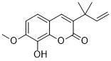 3-(1,1-Dimethylallyl)-8-hydroxy-7-methoxycoumarin图片