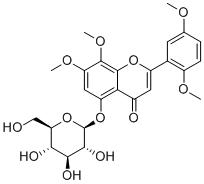 5-Hydroxy-7,8,2',5'-tetramethoxyflavone 5-O-glucoside图片
