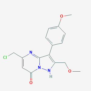 5-(Chloromethyl)-2-(methoxymethyl)-3-(4-methoxyphenyl)pyrazolo[1,5-a]pyrimidin-7(4H)-one图片