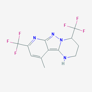 10-methyl-4,8-bis(trifluoromethyl)-1,2,3,4-tetrahydropyrido[2',3':3,4]pyrazolo[1,5-a]pyrimidine图片