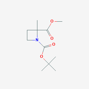 1-Tert-butyl2-methyl2-methylazetidine-1,2-dicarboxylate图片