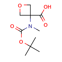 3-{[(tert-butoxy)carbonyl](methyl)amino}oxetane-3-carboxylicacid图片