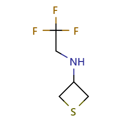 N-(2,2,2-trifluoroethyl)thietan-3-amine图片