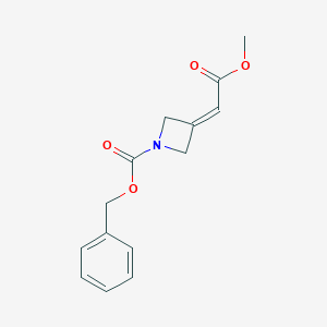Benzyl3-(2-methoxy-2-oxoethylidene)azetidine-1-carboxylate图片