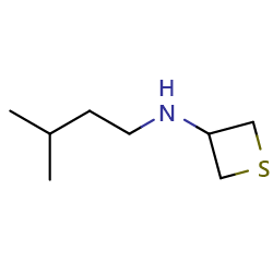 N-(3-methylbutyl)thietan-3-amine图片