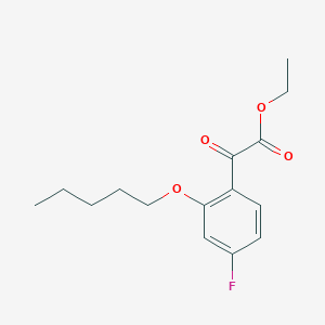 Ethyl 4-fluoro-2-n-pentoxybenzoylformate图片