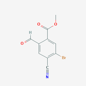 Methyl 5-bromo-4-cyano-2-formylbenzoate图片