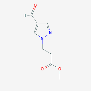 Methyl 3-(4-Formyl-1H-pyrazol-1-yl)propanoate图片