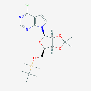 6-Chloro-7-deaza-9-(5'-O-tert-butyldimethylsilyl-2',3'-O-isopropylidine-β-D-ribofuranosyl)purine图片