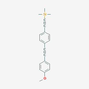 ((4-((4-Methoxyphenyl)ethynyl)phenyl)-ethynyl)trimethylsilane图片