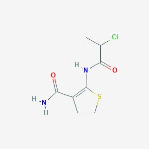 2-(2-Chloropropanamido)thiophene-3-carboxamide图片