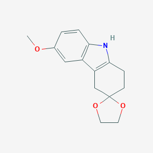 6-Methoxy-1,2,4,9-tetrahydrospiro[carbazole-3,2'-[1,3]dioxolane]图片