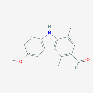 6-Methoxy-1,4-dimethyl-9h-carbazole-3-carbaldehyde图片