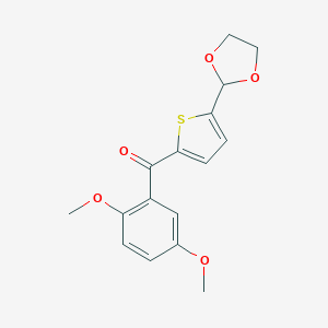 2-(2,5-Dimethoxybenzoyl)-5-(1,3-dioxolan-2-yl)thiophene图片