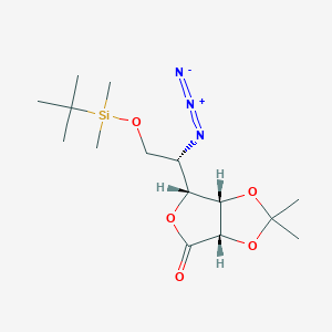5-Azido-6-(tert-butyldimethylsilyl)-2,3-O-isopropylidene L-Gulono-1,4-lactone图片