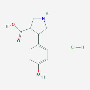 4-(4-hydroxyphenyl)pyrrolidine-3-carboxylic acid hydrochloride图片