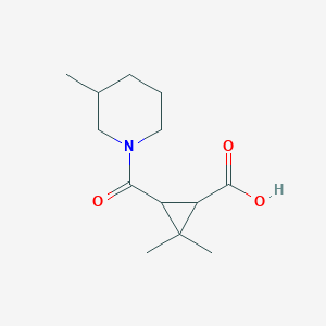 2,2-Dimethyl-3-[(3-methylpiperidin-1-yl)carbonyl]-cyclopropanecarboxylic Acid图片