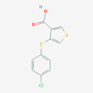 4-[(4-chlorophenyl)thio]thiophene-3-carboxylic acid图片