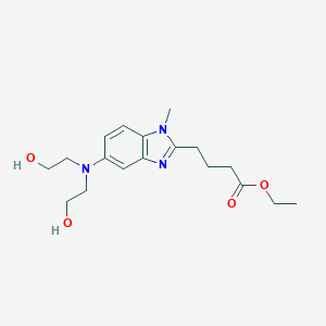 5-[Bis(2-hydroxyethyl)amino]-1-methyl-1H-benzimidazole-2-butanoic acid ethyl ester图片