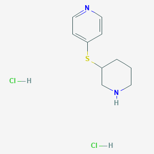 4-(Piperidin-3-ylthio)pyridine Dihydrochloride图片