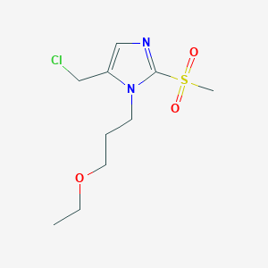 5-(chloromethyl)-1-(3-ethoxypropyl)-2-methanesulfonyl-1H-imidazole图片