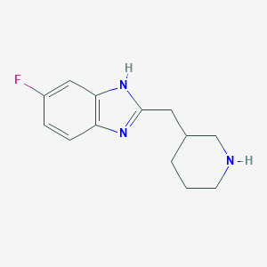 5-fluoro-2-(piperidin-3-ylmethyl)-1H-benzimidazole图片