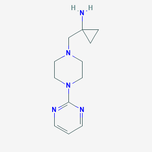 1-{[4-(pyrimidin-2-yl)piperazin-1-yl]methyl}cyclopropan-1-amine图片