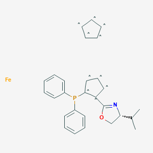 (R,R)-[2-(4'-I-苯基唑啉-2-基)二茂铁]二苯基膦图片